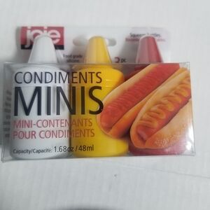 NEW JOIE CONDIMENT MINIS SQUEEZE BOTTLES